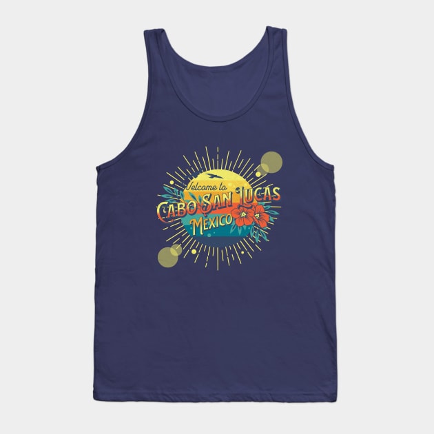 Cabo San Lucas Mexico Sunset Beach Design Tank Top by FilsonDesigns